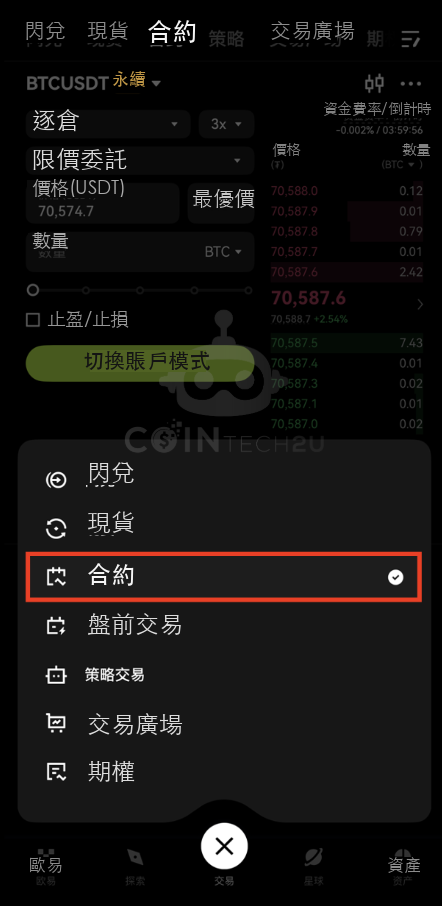 選擇合約交易