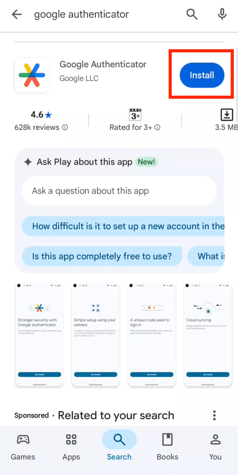 下載Google Authenticator