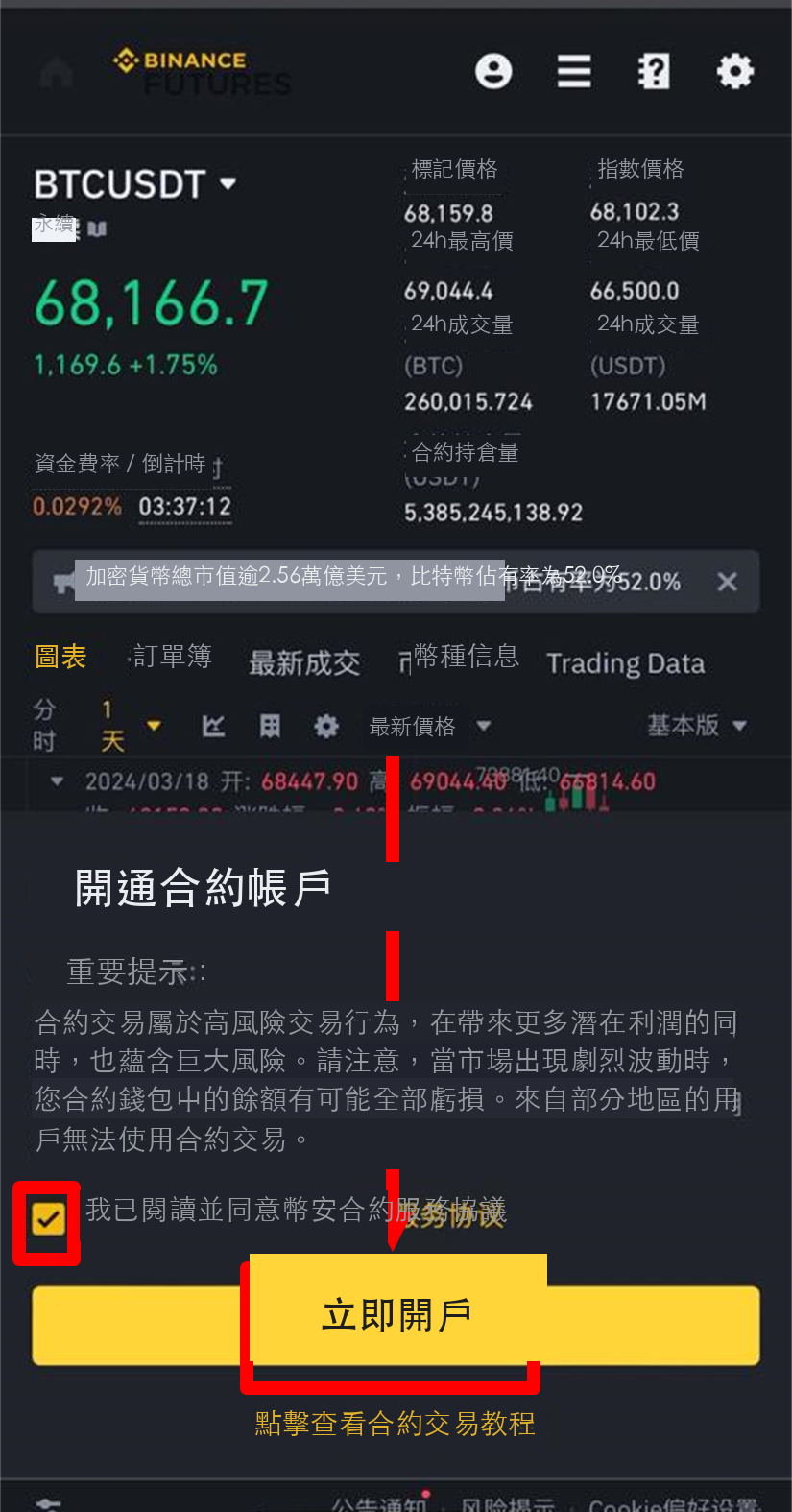 開通合約帳戶